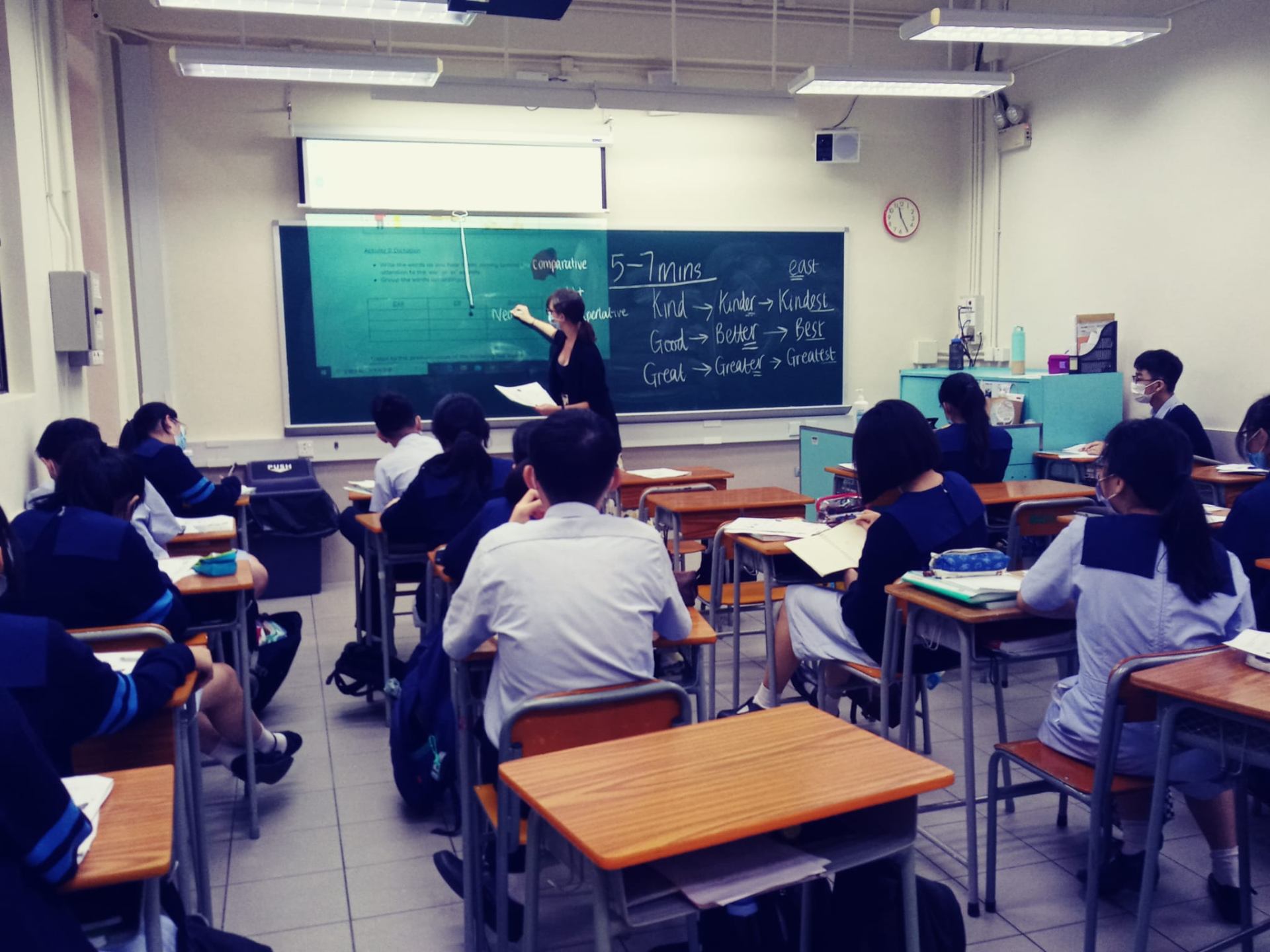 Form 2 — comparatives & superlatives board work